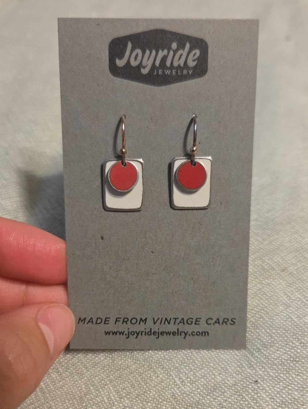 Nwt Joyride Jewelry White And Red Drop Dangle Earring